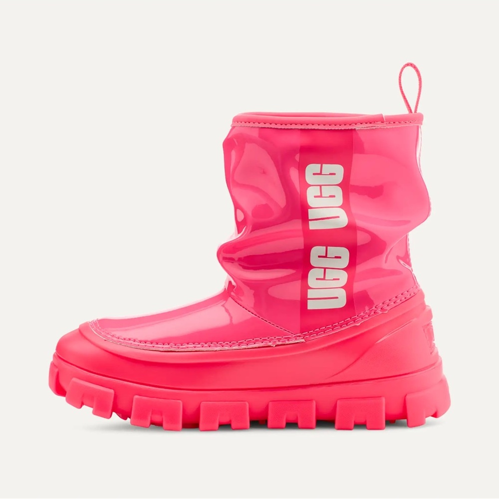 UGG kids/womens Pink Waterproof Classic Brella rain snow Boots